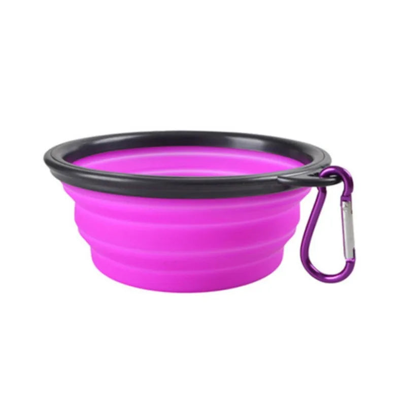 Collapsible Silicone Pet Bowl — Portable Travel Food & Water Bowl for Small Dogs