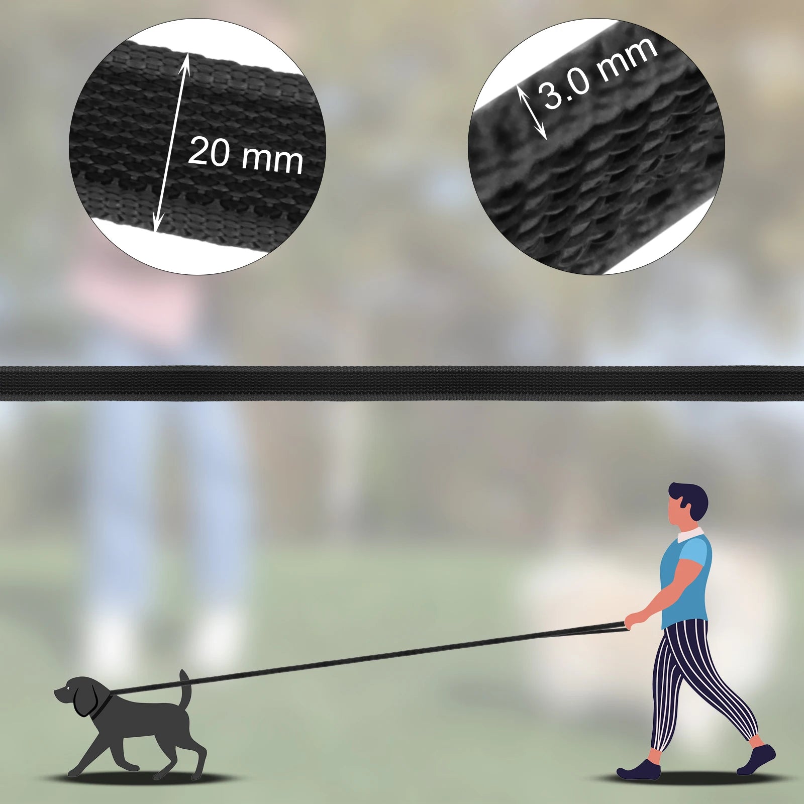 Long Dog Training Lead (1.5M–15M) – Durable & Adjustable