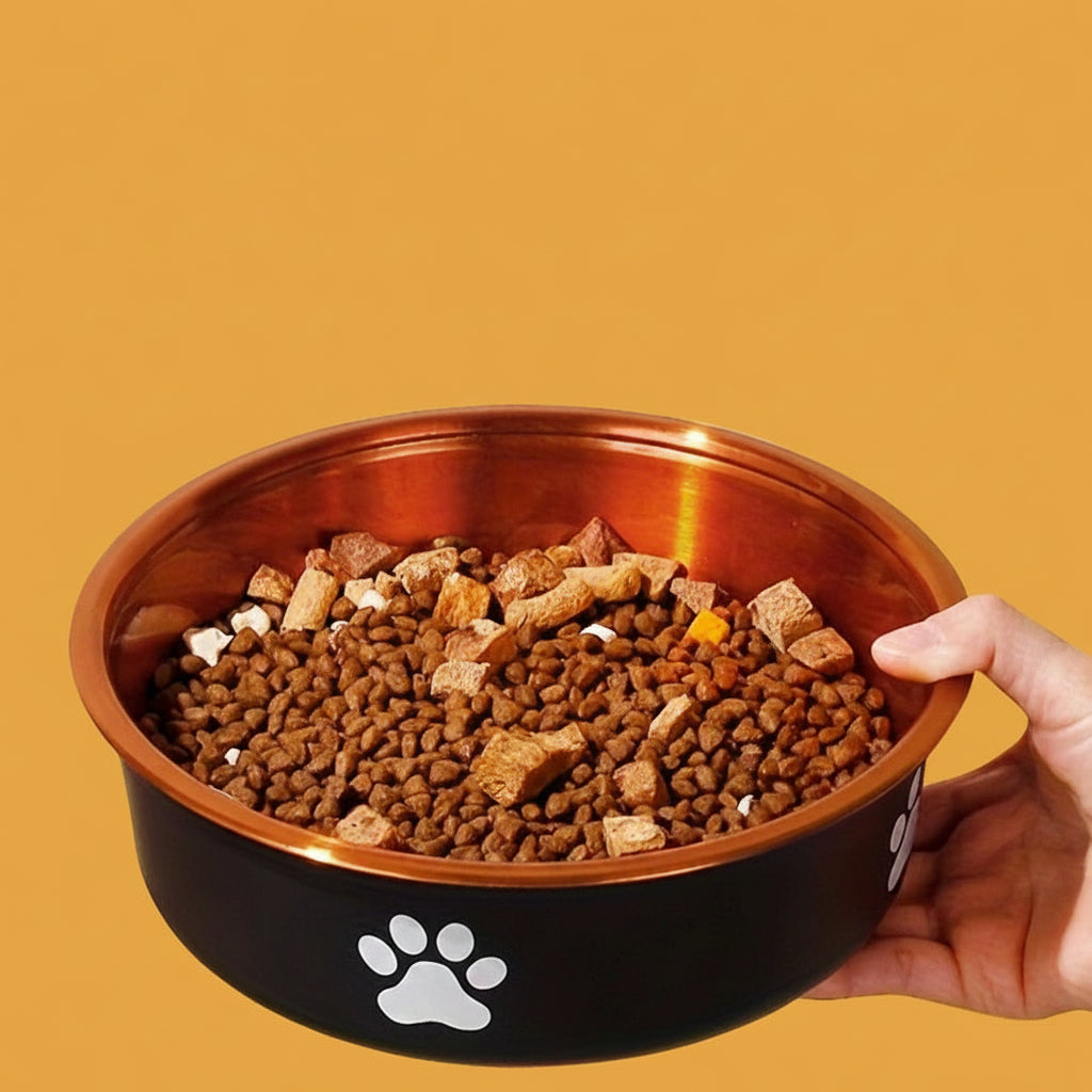 Anti-Slip Stainless Steel Dog Bowls — Food & Water Feeders for Small, Medium & Large Dogs"