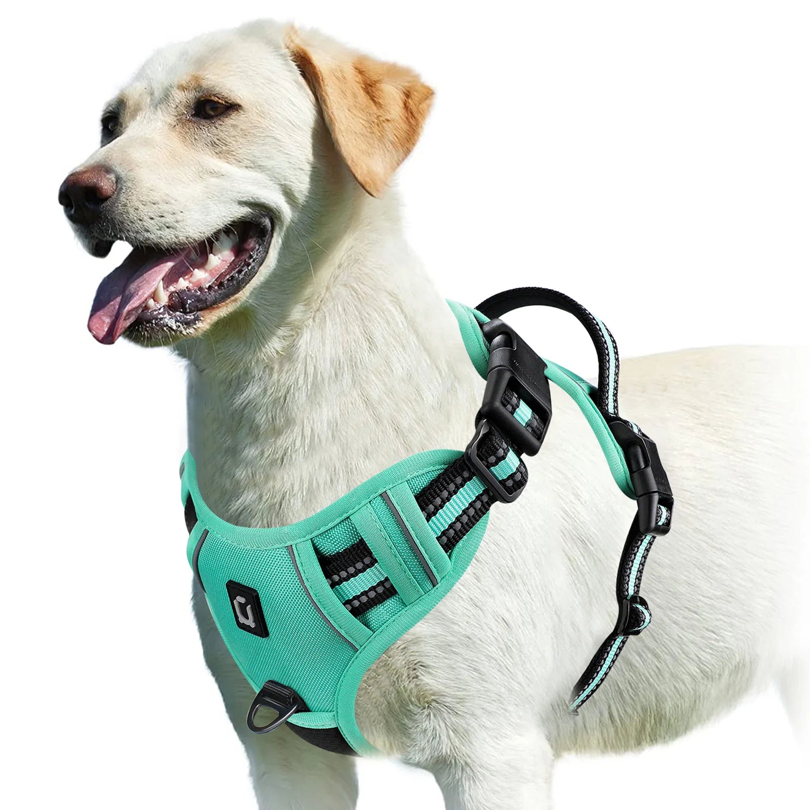 No Pull Dog Harness – Reflective Adjustable Pet Vest with Front Clip & Control Handle
