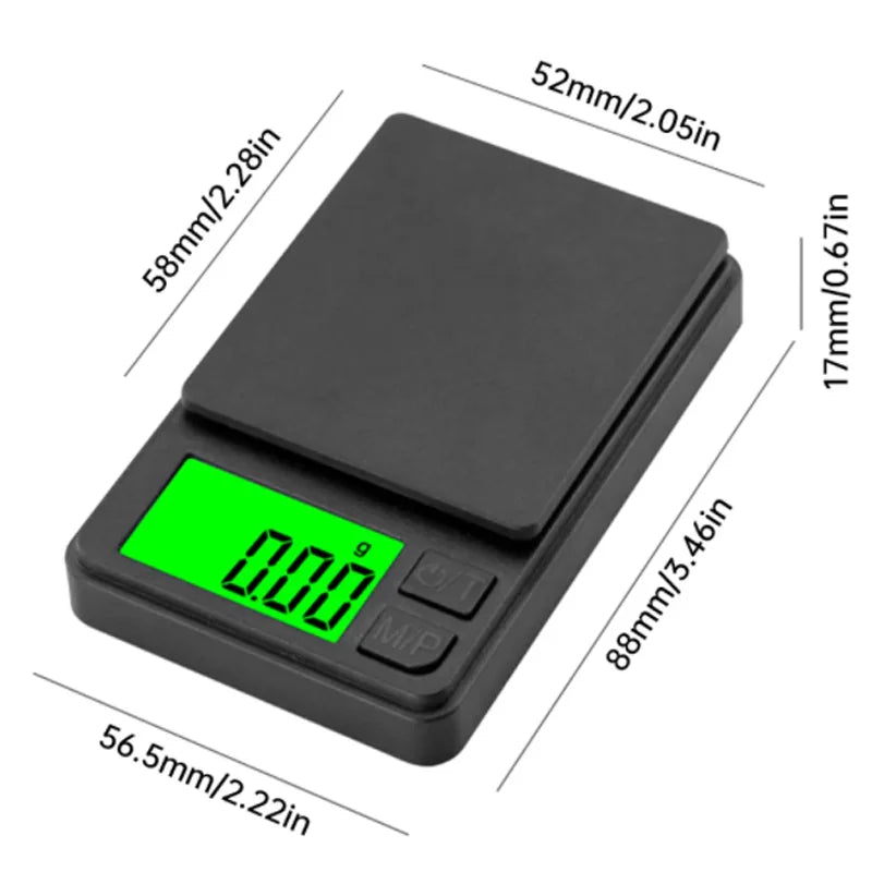 Pocket Digital Precision Scale – Available in 500g/0.01g & 1000g/0.1g