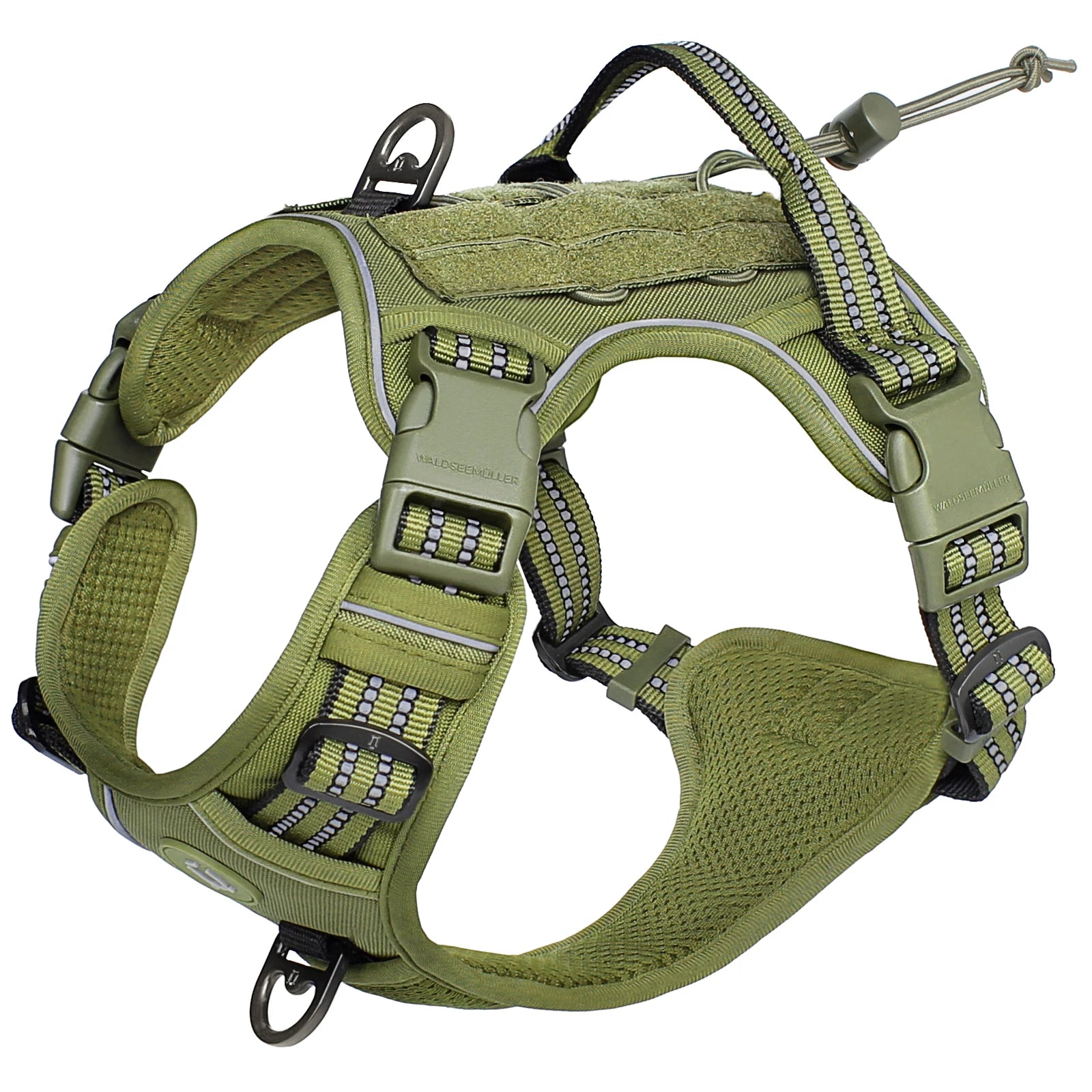 Tactical Dog Harness – No Pull Adjustable MOLLE Vest for Medium & Large Dogs