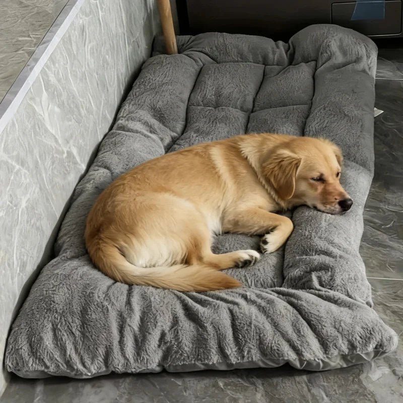 Soft Plush Pet Mat, Grey, 120 x 60 cm (47 x 24 in)