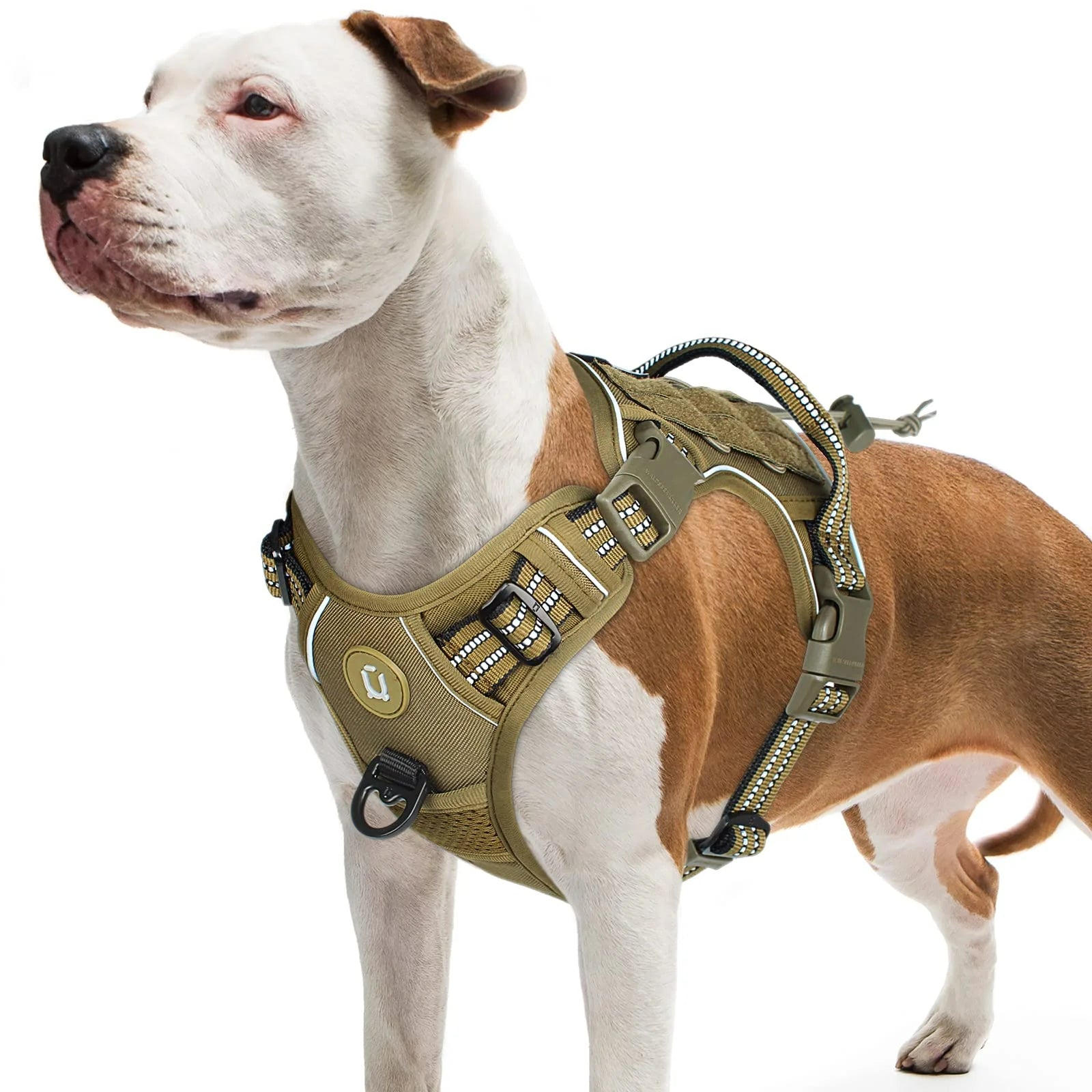 Tactical Dog Harness – No Pull Adjustable MOLLE Vest for Medium & Large Dogs