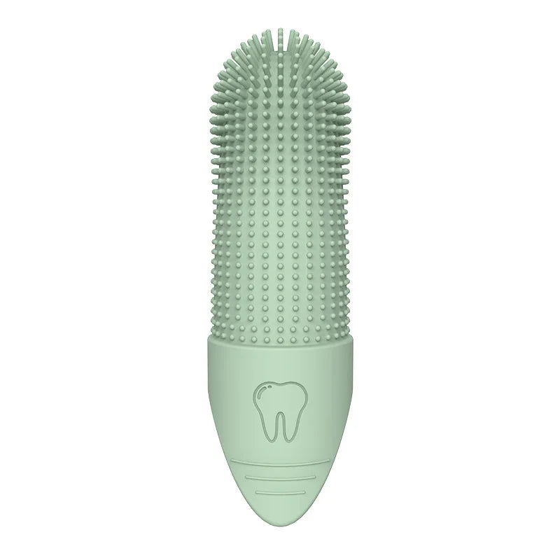 360° Finger Toothbrush for Dogs – Soft Food-Grade Silicone Dental Cleaner