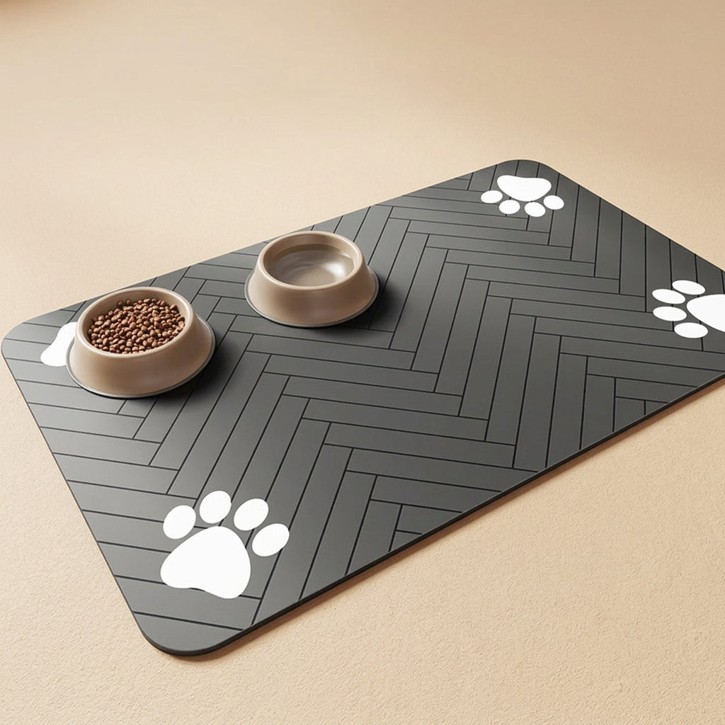 Absorbent Pet Feeding Mat, Quick-Dry