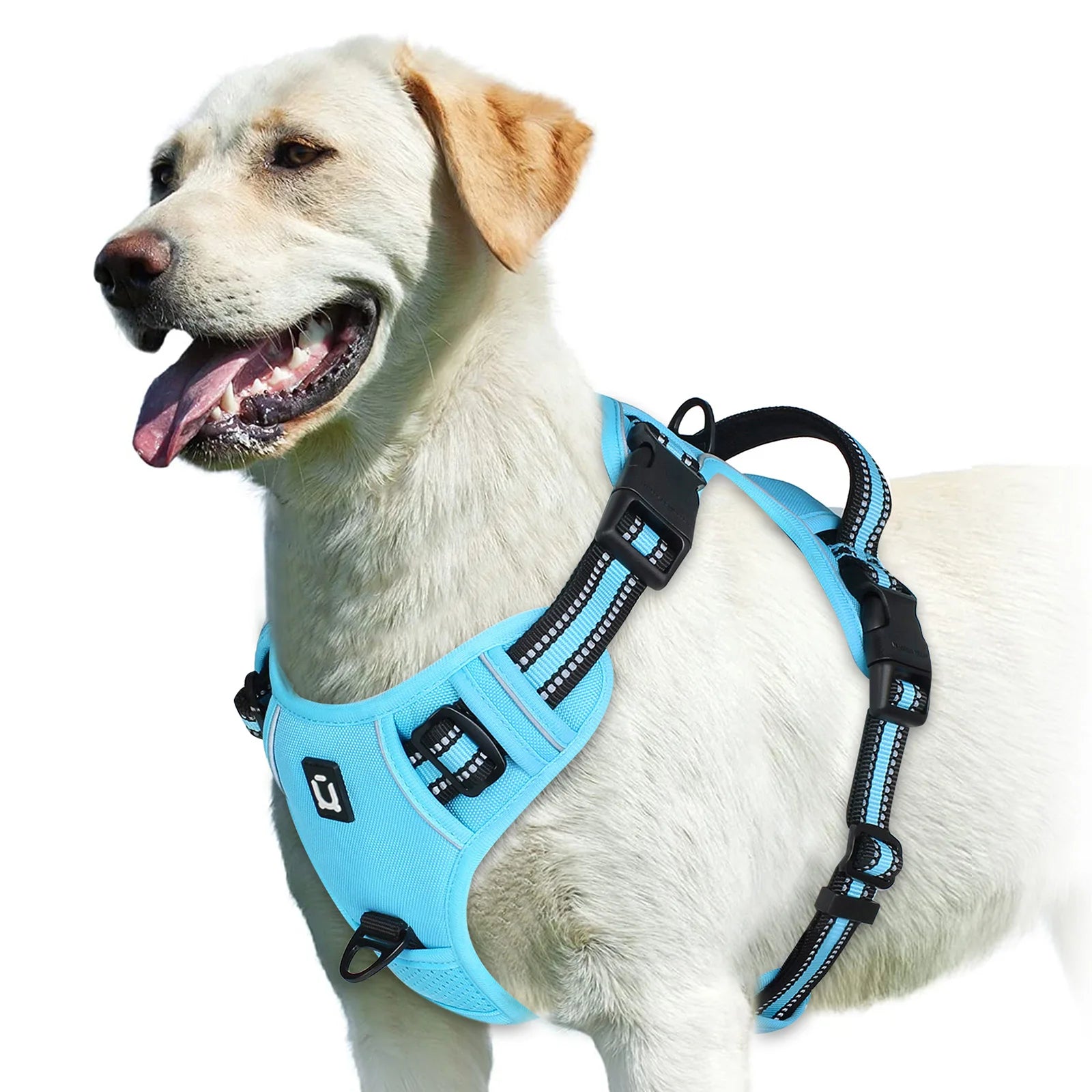 No Pull Dog Harness – Reflective Adjustable Pet Vest with Front Clip & Control Handle