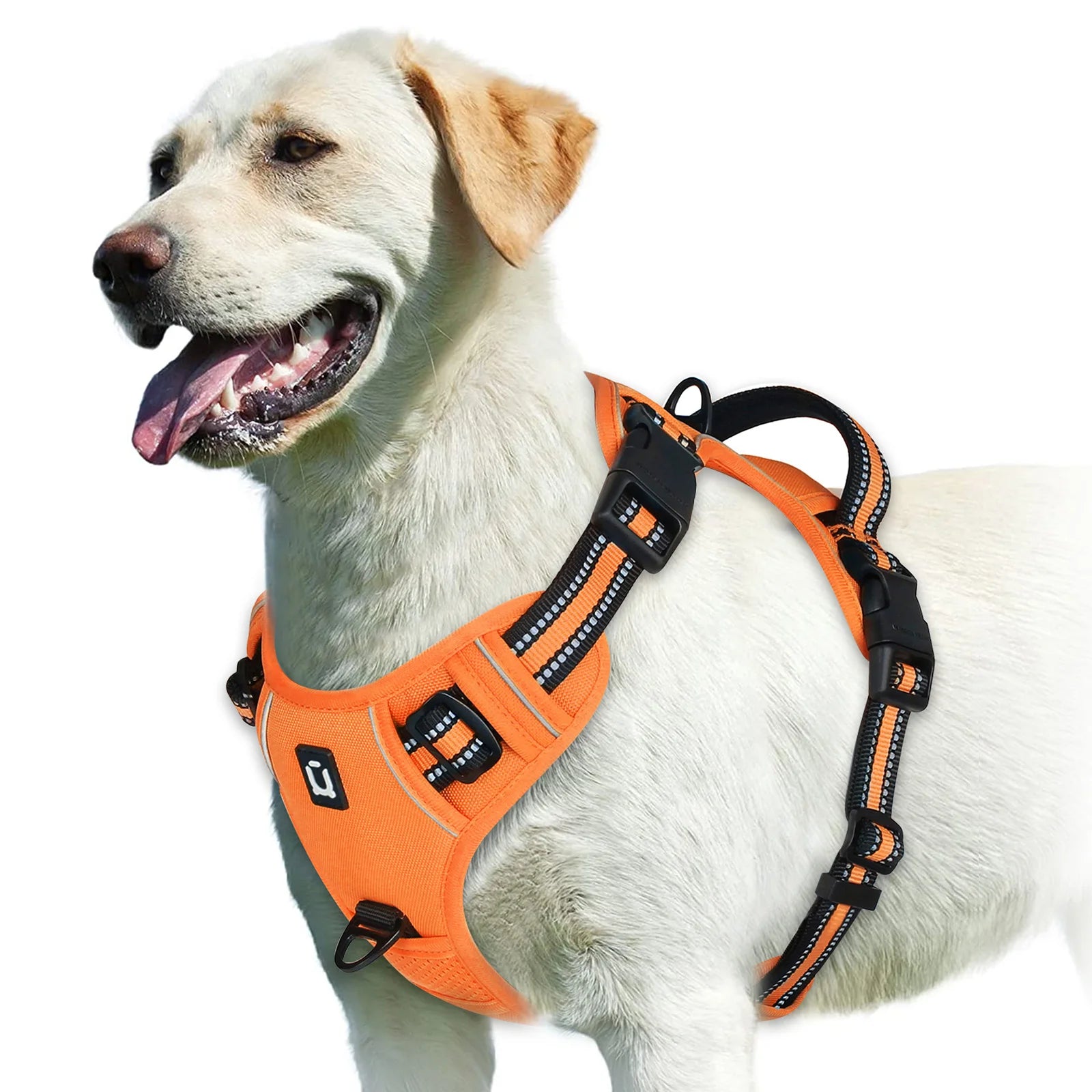 No Pull Dog Harness – Reflective Adjustable Pet Vest with Front Clip & Control Handle