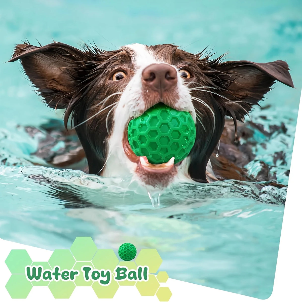Durable Rubber Dog Chew Ball, Squeaky Toy for Aggressive Chewers, Beef Flavor