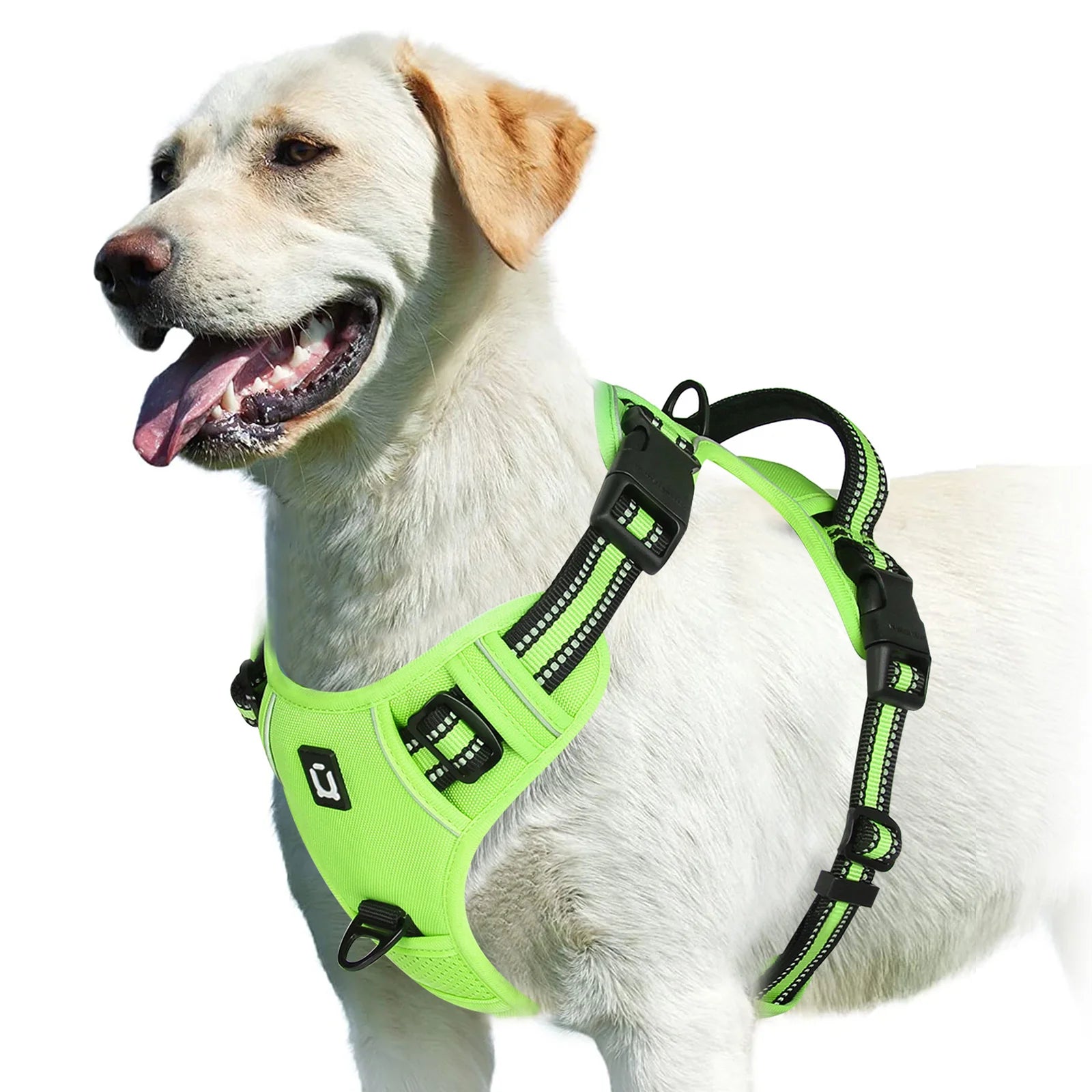 No Pull Dog Harness – Reflective Adjustable Pet Vest with Front Clip & Control Handle