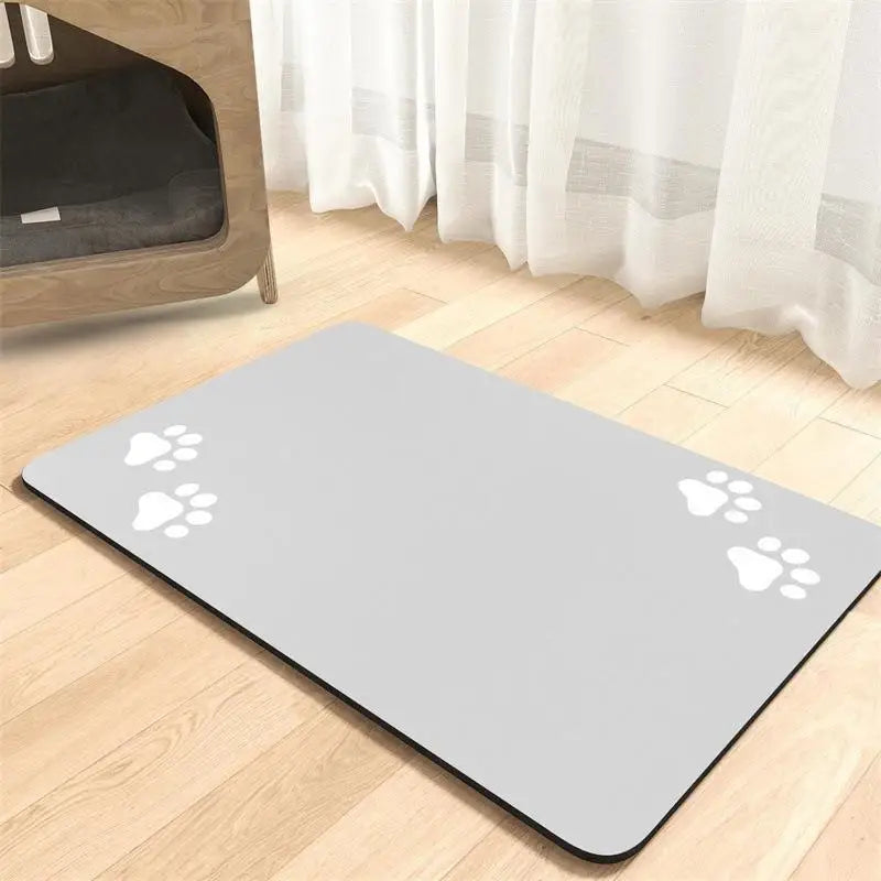 Absorbent Pet Feeding Mat, Quick-Dry