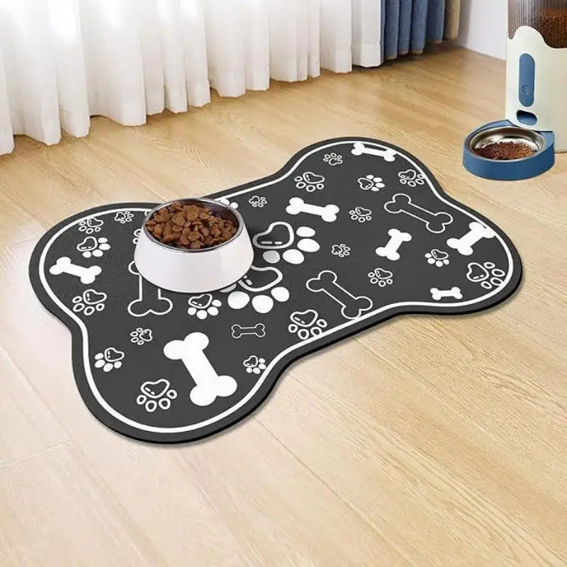 Absorbent Pet Feeding Mat, Quick-Dry