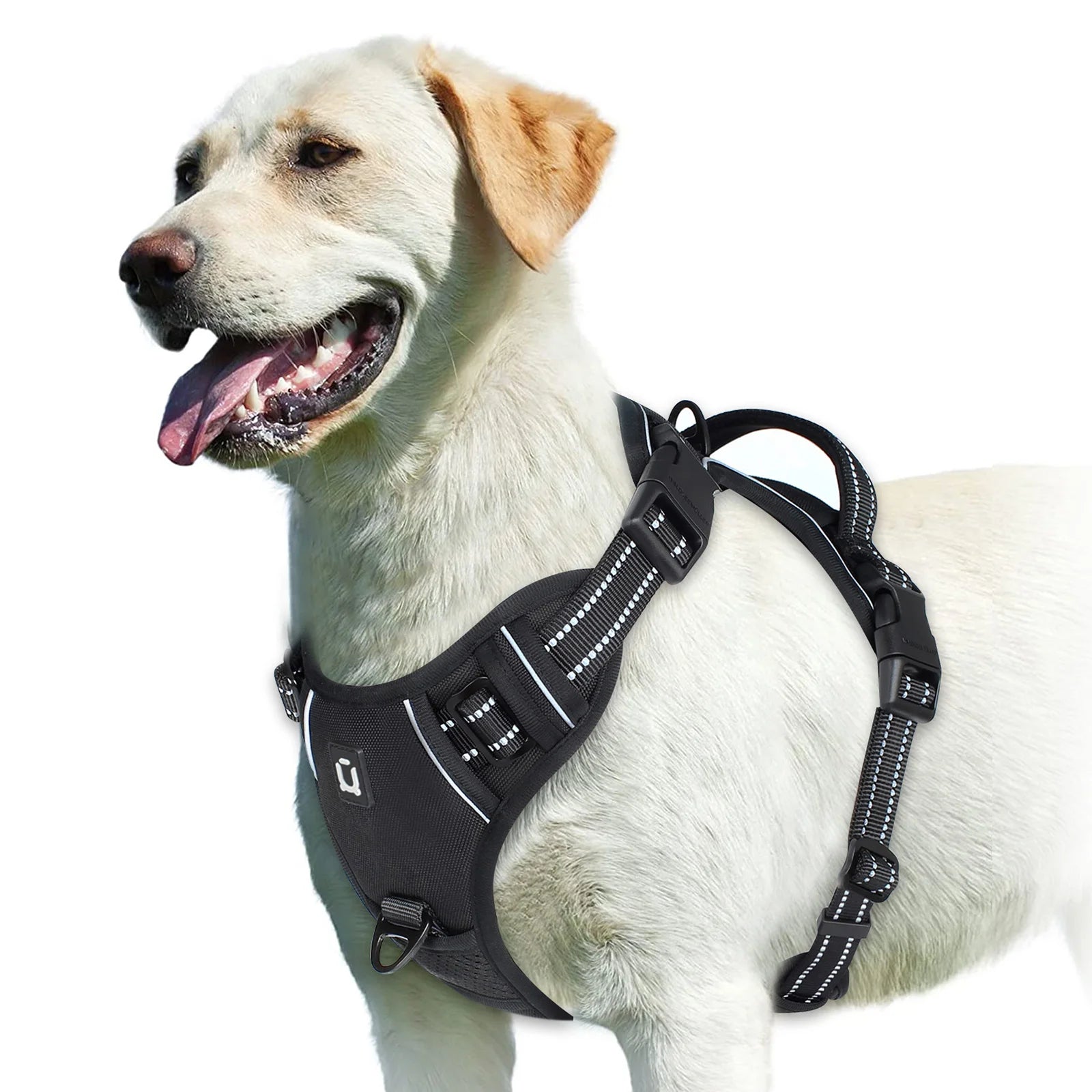 No Pull Dog Harness – Reflective Adjustable Pet Vest with Front Clip & Control Handle