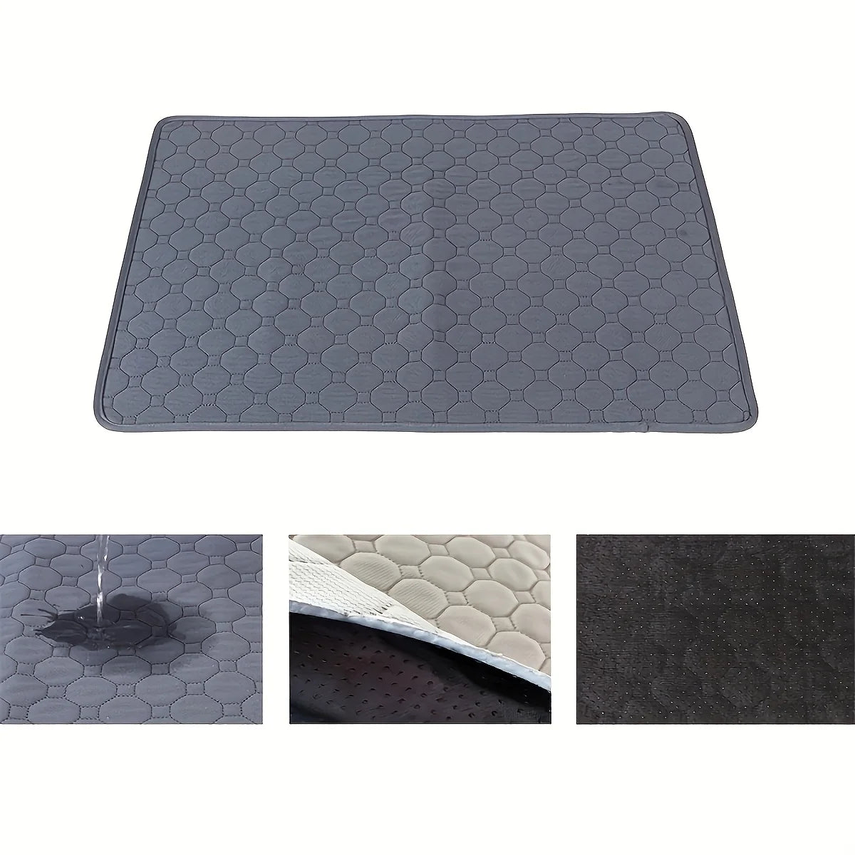 Reusable Washable Pet Pee Pad - Waterproof Absorbent Mat for Dogs - Car Seat, Floor & Sofa Protector