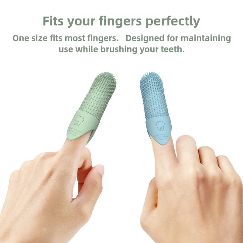 360° Finger Toothbrush for Dogs – Soft Food-Grade Silicone Dental Cleaner
