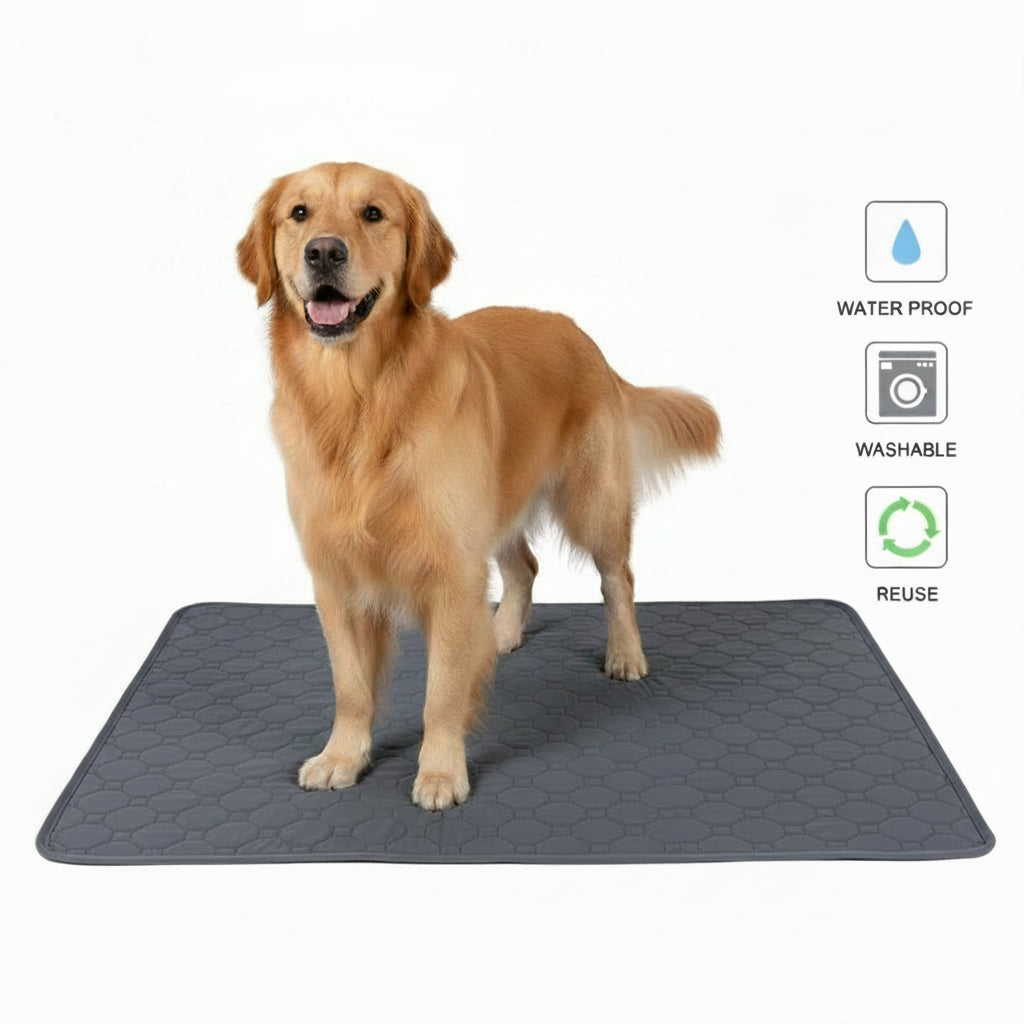 Reusable Washable Pet Pee Pad - Waterproof Absorbent Mat for Dogs - Car Seat, Floor & Sofa Protector