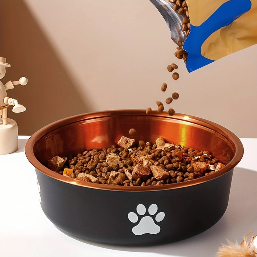 Anti-Slip Stainless Steel Dog Bowls — Food & Water Feeders for Small, Medium & Large Dogs"