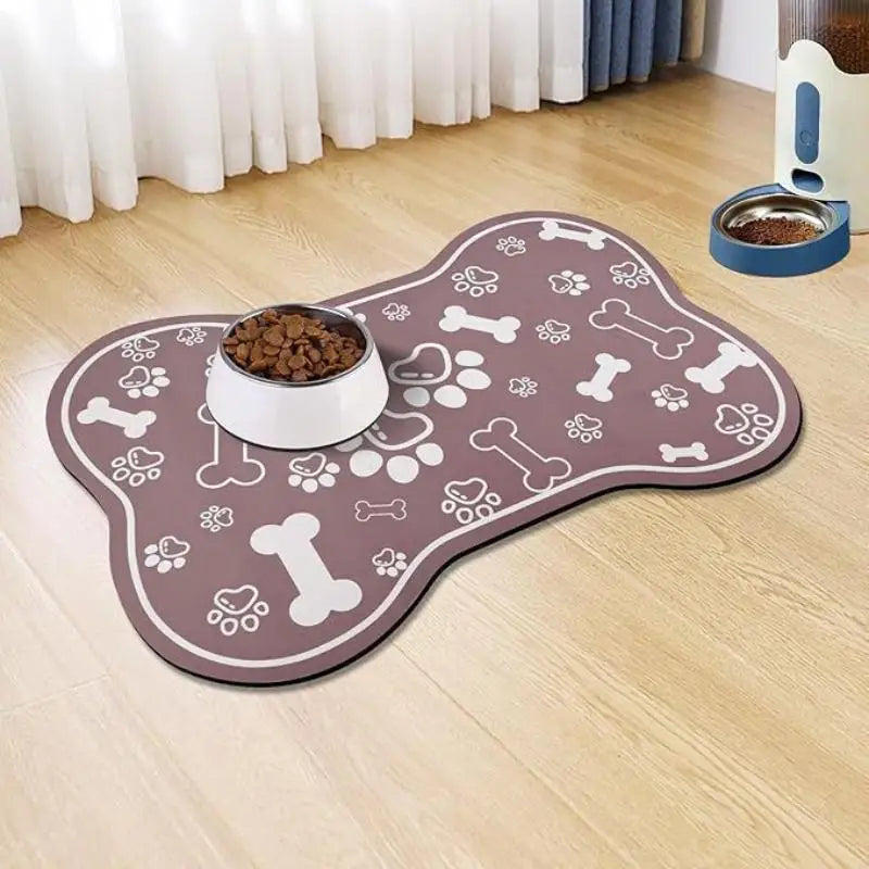 Absorbent Pet Feeding Mat, Quick-Dry